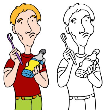 Rinsing with Mouthwash clipart