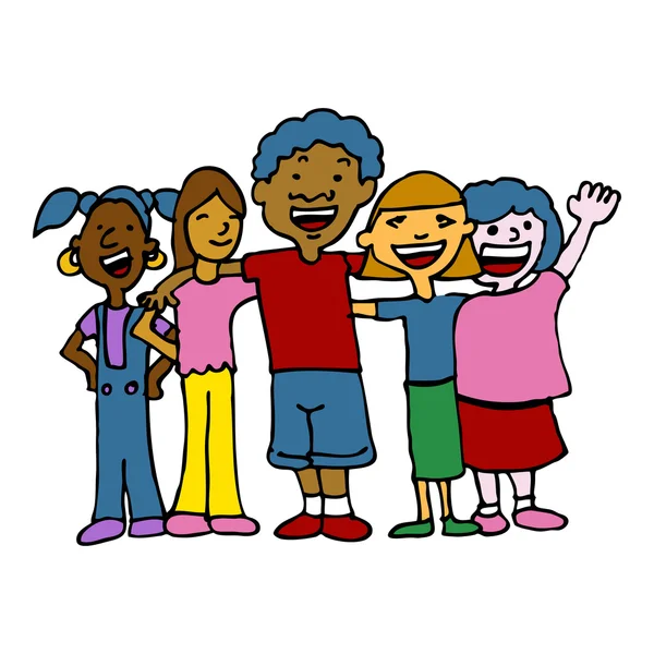 儿童多样性 — 图库矢量图片