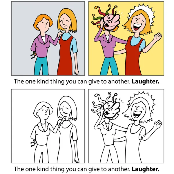 Regalo de la risa — Archivo Imágenes Vectoriales