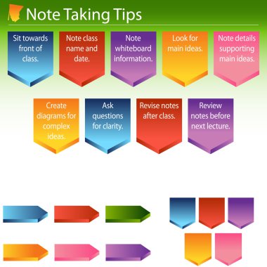 Note Taking Tips clipart