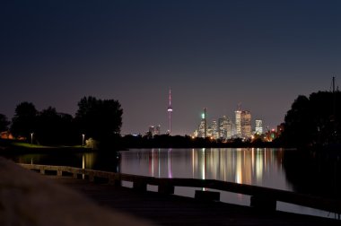 Toronto Skyline at Night from Ashbridge's Bay clipart