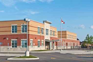 New Canadian Elementary School Building clipart