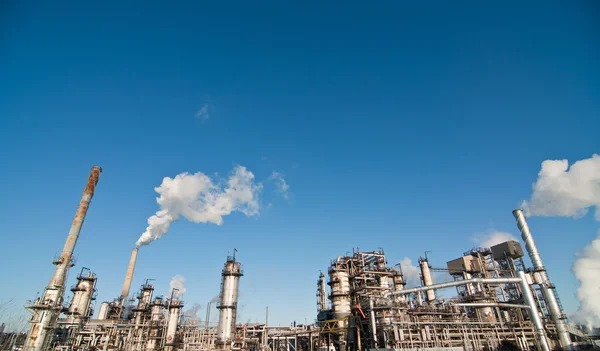 Planta de Refinería Petroquímica — Foto de Stock