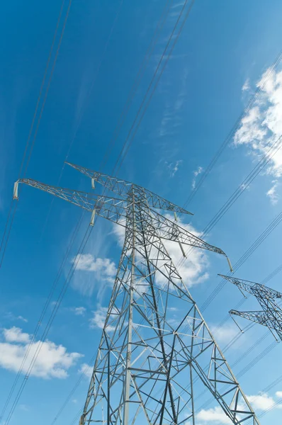 Torre de Transmissão Elétrica (Eletricidade Pylon ) — Fotografia de Stock