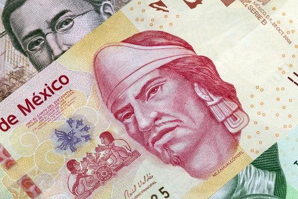 Mexické peso sto plastových zákona — Stock fotografie