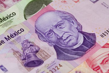 Mexican One Thousand Hidalgo Peso Bill clipart