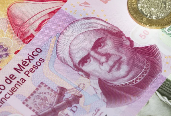 Mexicano 50 Peso plástico Bill — Fotografia de Stock