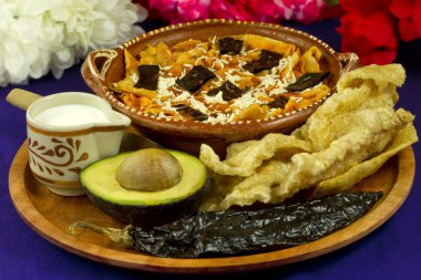 Meksikalı tortilla çorbası Önden Görünüm