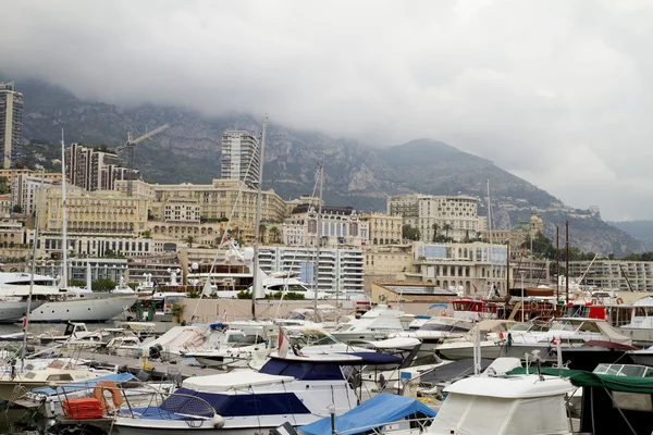 Monako čluny zobrazení — Stock fotografie