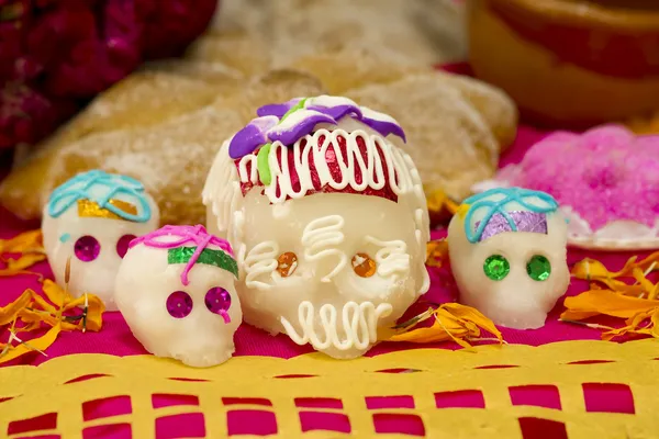 Мексиканская конфета с черепом — стоковое фото