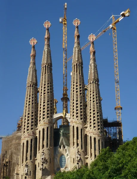 Sagrada Familia Barcelona Vista frontal —  Fotos de Stock