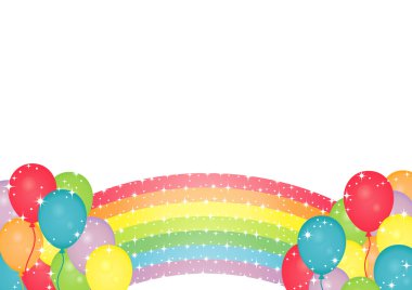 Rainbow background clipart