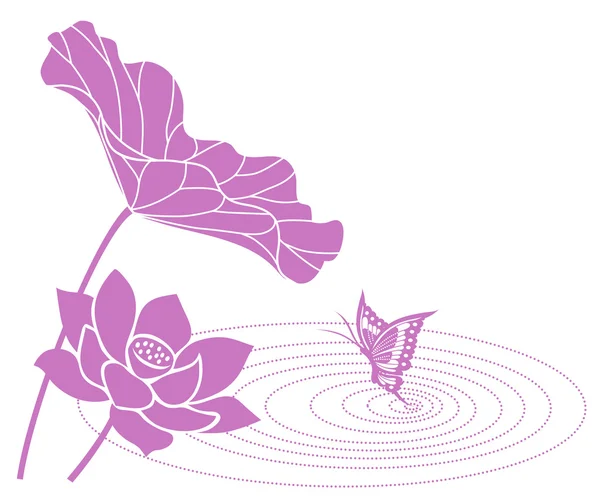 Lotusblüte — Stockvektor