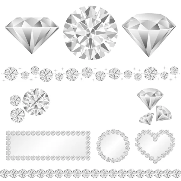 Decoração de diamante — Fotografia de Stock
