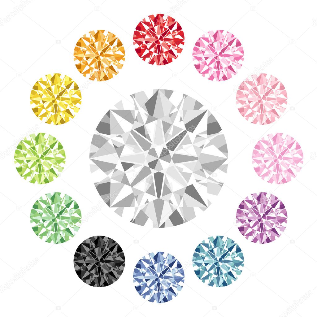 Colorful diamond