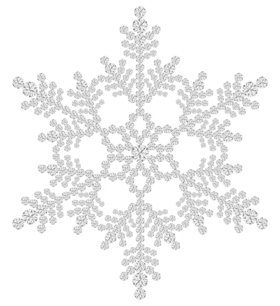 Diament kryształ śnieg — Zdjęcie stockowe