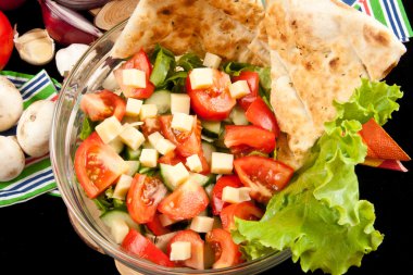 Summer Salad with Cheese clipart