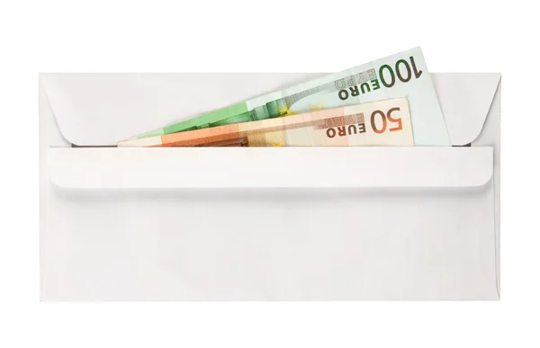 Envelop with euros — Stock Photo, Image
