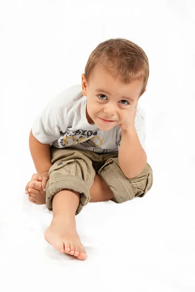 stock image Little boy crying