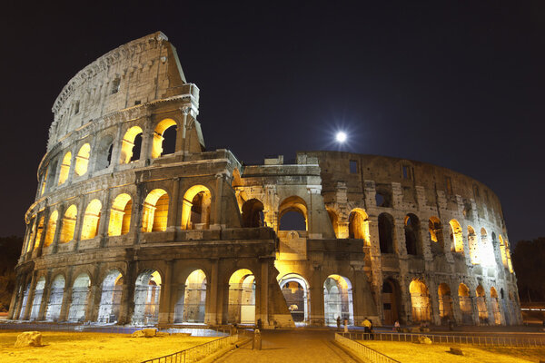 The Colosseum At Night