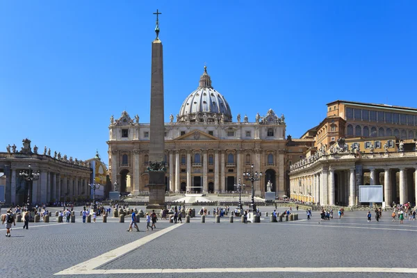 Plaza de San Pedro, Vaticano, Roma, Italia — Foto de Stock