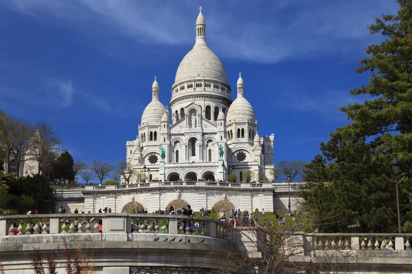 Basiliek van de Sacré coeur, montmartre, paris, Frankrijk — Stockfoto