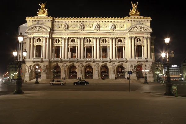 A Grande Ópera à noite, Paris — Fotografia de Stock