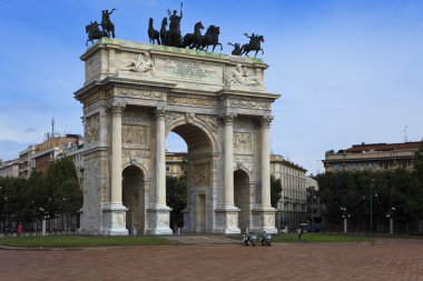 Arch of Peace, Milan, Italy clipart