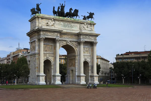 Arco da Paz, Milão, Itália — Fotografia de Stock