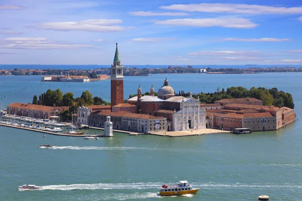 Panoramiczny widok na san giorgio wyspa, Wenecja, Włochy — Zdjęcie stockowe