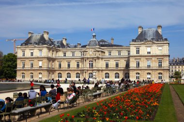 Luxembourg Palace and Garden in Paris. France. clipart