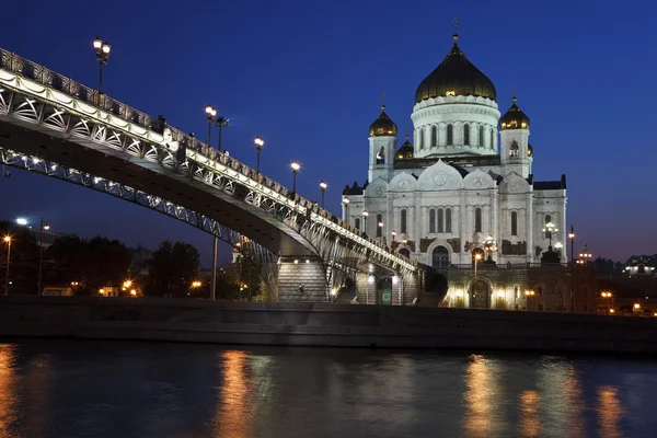 Christus-Erlöser-Kathedrale in Moskau, Russland — Stockfoto