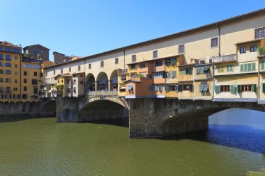 Ponte vecchio - ünlü eski Köprüsü, Floransa, İtalya