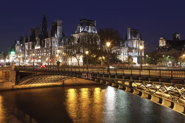 オテル ド ヴィル。パリ市庁舎 — ストック写真