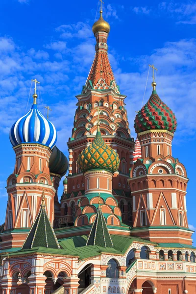 St. Catedral de Basílio na Praça Vermelha, Moscou — Fotografia de Stock