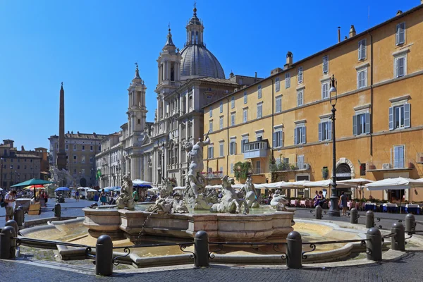 Piazza Navona, Róma, Olaszország — Stock Fotó