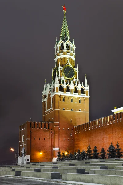Een Spasski toren van het kremlin, Moskou, Rusland — Stockfoto
