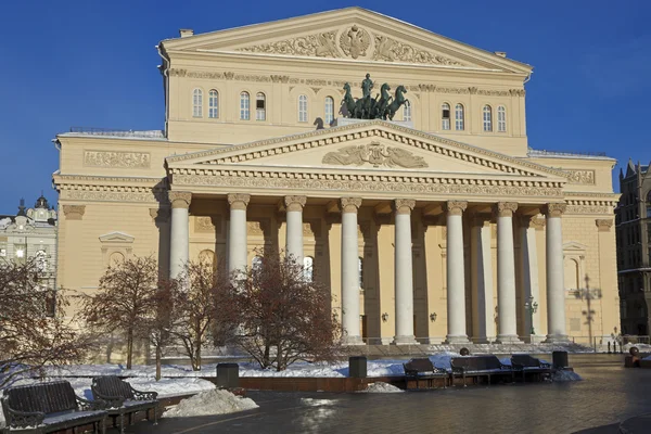 Den Statliga Akademiska Bolshoi Theatre Opera Och Balett Efter Renovering — Stockfoto