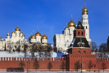 The cathedrals Moscow Kremlin. Russia. clipart