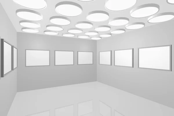 Moderne Interieur-Bildergalerie — Stockfoto