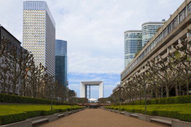 la defense, paris içinde gökdelenler.