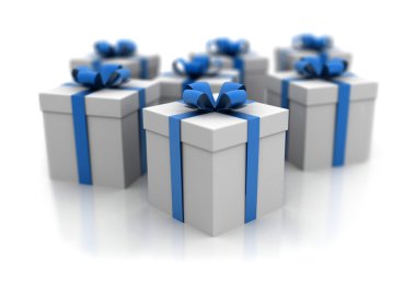 Gift boxes clipart