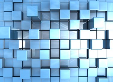 Abstract background of 3d cubes clipart