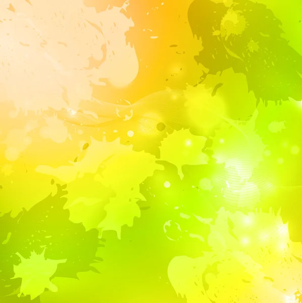 Hellgrünem Und Gelbem Hintergrund — Stockvektor