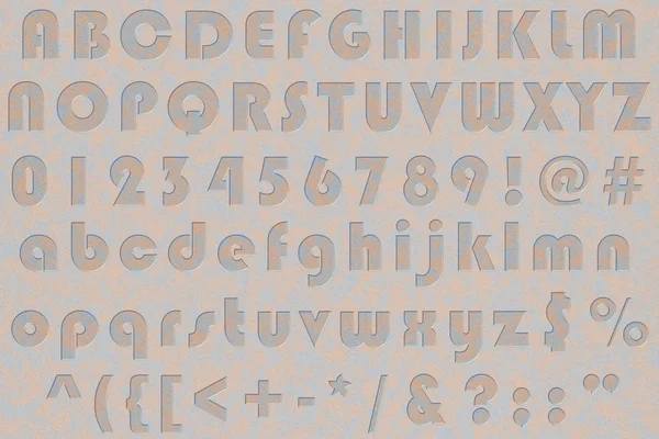 Μεταλλικό αντλία σκουριά αλφάβητο — Φωτογραφία Αρχείου