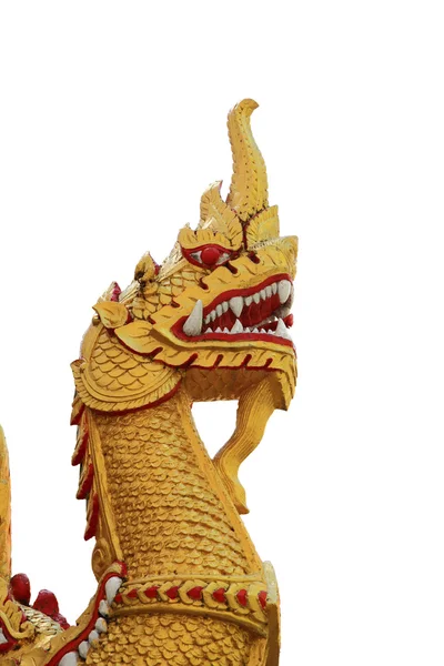 Gouden slang (Naga) voor kerk — Stockfoto