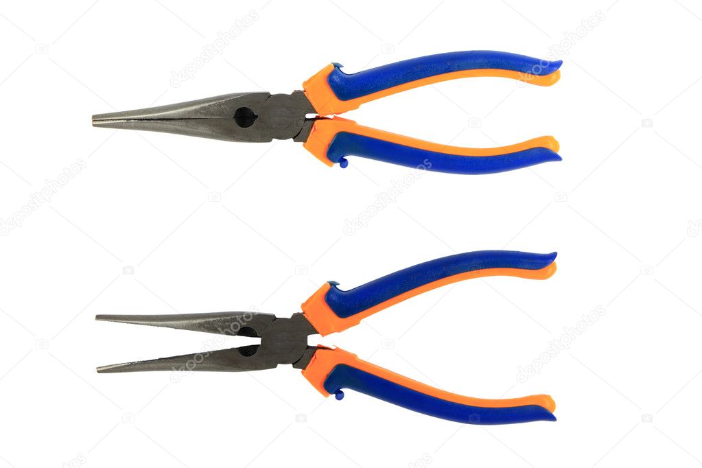 Pliers two color handle