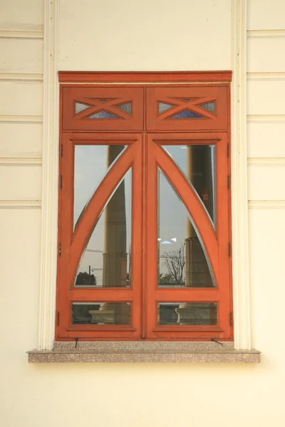 Dřevěné Okno Muslimským Církve — Stock fotografie