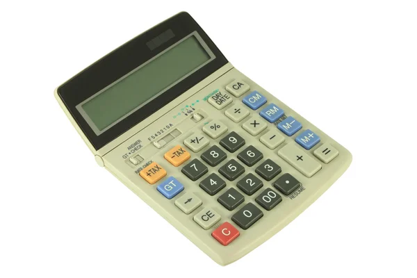 Calculadora gris usada — Foto de Stock