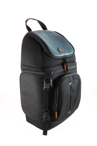 Plecak aparat czarny — Zdjęcie stockowe